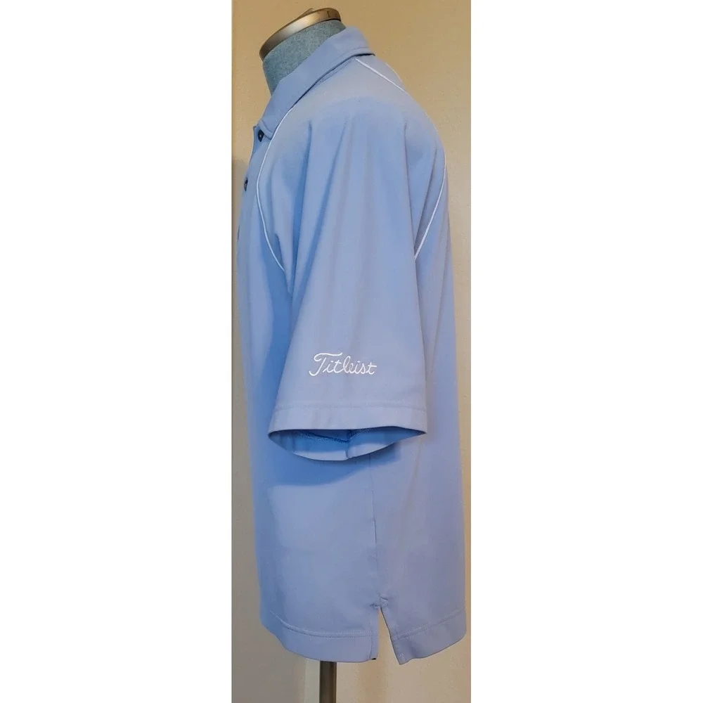 Footjoy FJ Titleist Tour‎ Issue Golf Polo Men's Sky Blue Shirt Size Small D0078